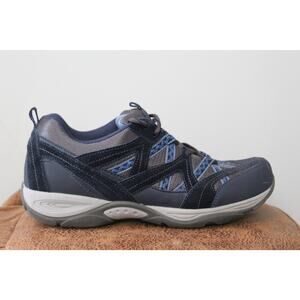Easy Spirit Women's Blue Colorway Explore Map Hiking Sneakers Lace Up 10W